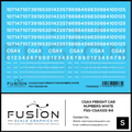 S Scale White CGAX Freight Car Numbering Decal Set Fusion Scale Graphics