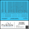 HO Scale CGOX Freight Car Numbering Decal Set Fusion Scale Graphics