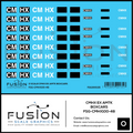 O Scale CMHX Ex Amtrak Boxcars Decal Set Fusion Scale Graphics