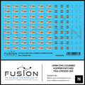 N Scale UPRR CMO Covered Hopper Patches Decal Set Fusion Scale Graphics