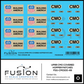 O Scale UPRR CMO Covered Hopper Patches Decal Set Fusion Scale Graphics