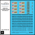 O Scale UPRR CMO Covered Hopper Patching V2 Decal Set Fusion Scale Graphics