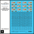 S Scale UPRR CMO Covered Hopper Patching V2 Decal Set Fusion Scale Graphics