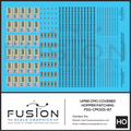 HO Scale Union Pacific CMO Covered Hopper Patching Decal Set Fusion Scale Graphics