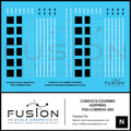 N Scale COER ex KCS Covered Hoppers Decal Set Fusion Scale Graphics
