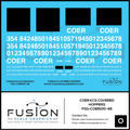 O Scale COER Covered Hoppers Patching Decal Set Fusion Scale Graphics