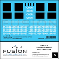 S Scale COER Covered Hoppers Patching Decal Set Fusion Scale Graphics