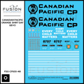 O Scale Canadian Pacific Every Child Matters GEVO Decal Set Fusion Scale Graphics
