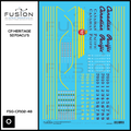 O Scale Canadian Pacific Heritage SD70ACU Locomotives Decal Set Fusion Scale Graphics