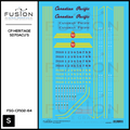 S Scale Canadian Pacific Heritage SD70ACU Locomotives Decal Set Fusion Scale Graphics