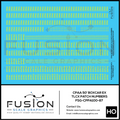 HO Scale CPAA 50' Boxcars ex TLCX Number Patching Decal Set Fusion Scale Graphics