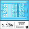 O Scale Conrail GE Dash 8 Locomotives Decal Set Fusion Scale Graphics