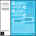 S Scale Conrail GE Dash 8 Locomotives Decal Set Fusion Scale Graphics