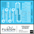 HO Scale Conrail GE Dash 8 Locomotives Decal Set Fusion Scale Graphics