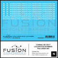 N Scale Conrail GE C30-7 Locomotive Renumber Decal Set Fusion Scale Graphics