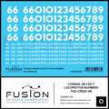 O Scale Conrail GE C30-7 Locomotive Renumber Decal Set Fusion Scale Graphics