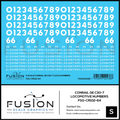 S Scale Conrail GE C30-7 Locomotive Renumber Decal Set Fusion Scale Graphics