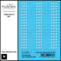 N Scale CRDX Black W/ White Patch Freight Car Repatch Decal Set Fusion Scale Graphics