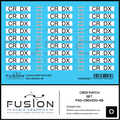 O Scale CRDX Black W/ White Patch Freight Car Repatch Decal Set Fusion Scale Graphics