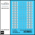HO Scale CRDX Black W/ White Patch Freight Car Repatch Decal Set Fusion Scale Graphics