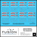 N Scale Rock Island Intermodal Service Truck Trailers Decal Set Fusion Scale Graphics