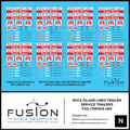 N Scale Rock Island Lines Trailer Service Truck Trailers Decal Set - Front Range Hobbies