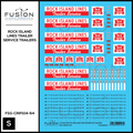 S Scale Rock Island Lines Trailer Service Decal Set Fusion Scale Graphics