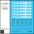 O Scale Chicago Rail Link EMD GP18 14 & 15 Locomotive Decal Set Fusion Scale Graphics