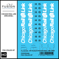 HO Scale Chicago Rail Link EMD GP18 14 & 15 Locomotive Decal Set Fusion Scale Graphics