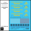 O Scale Camas Prairie RailNet GE B23-7 Locomotives Decal Set Fusion Scale Graphics