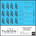 HO Scale Chehalis Western GP38-2 and GP7 Locomotive Decal Set Fusion Scale Graphics