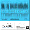 HO Scale CSX CSXT Freight Car Patches Set 1 Black Fusion Scale Graphics