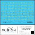 O Scale CSX Distributed Power DP Logos Decal Set Fusion Scale Graphics
