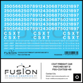 O Scale CSXT Freight Car Patches Set 2 White Fusion Scale Graphics