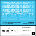 S Scale CSXT Freight Car Patches Set 2 White Fusion Scale Graphics