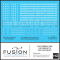 HO Scale CSX CSXT Freight Car Patches Set 2 White Fusion Scale Graphics