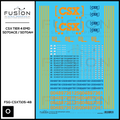 O Scale CSX EMD T4 SD70ACE SD70AH Locomotive Decal Set Fusion Scale Graphics