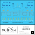 N Scale CSX 1973 Chessie System Heritage ES44AH Locomotive Decal Set Fusion Scale Graphics