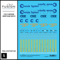 S Scale CSX 1973 Chessie System Heritage ES44AH Locomotive Decal Set - Front Range Hobbies