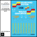 O Scale CSX Seaboard System Heritage GEVO Locomotive Decal Set Fusion Scale Graphics