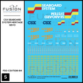 S Scale CSX Seaboard System Heritage GEVO Locomotive Decal Set Fusion Scale Graphics