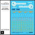 S Scale CSXT Conrail Heritage GEVO Locomotive Decal Set Fusion Scale Graphics