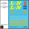 O Scale CSX 1850 L&N Heritage ES44AH Locomotive Decal Set Fusion Scale Graphics