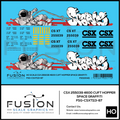 HO Scale CSX 255039 4600 CUFT Hopper Space Graffiti Decal Set Fusion Scale Graphics