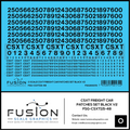 O Scale CSX Freight Car Patches Set V2 Black Fusion Scale Graphics