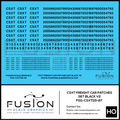 HO Scale CSX CSXT Freight Car Patches Set V2 Black Fusion Scale Graphics