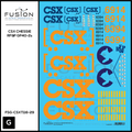 G 1:29 Scale CSX Chessie and RF&P  GP40-2 "Heritage" Locomotives Decal Set Fusion Scale Graphics