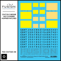 O Scale CSXT Ex Chessie ACF Covered Hopper Number Patching Decal Set Fusion Scale Graphics