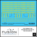 O Scale CSXT Yellow Freight Car Patch Set V2 Decal Set