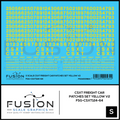 S Scale CSXT Yellow Freight Car Patch Set V2 Decal Set